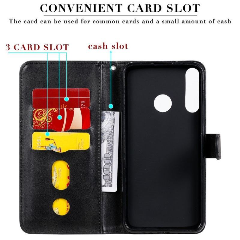 Etui Folio do Huawei P40 Lite E Kieszeń Na Suwak