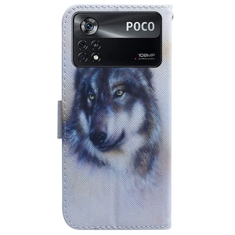 Etui do Poco X4 Pro 5G Obrzeża Wilk Funkcja Wsparcia