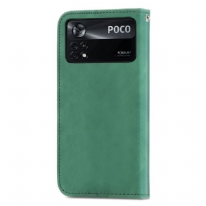Etui Folio do Poco X4 Pro 5G Biznes Retro