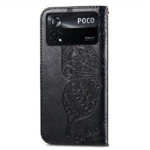 Etui Folio do Poco X4 Pro 5G Motyl Ulga