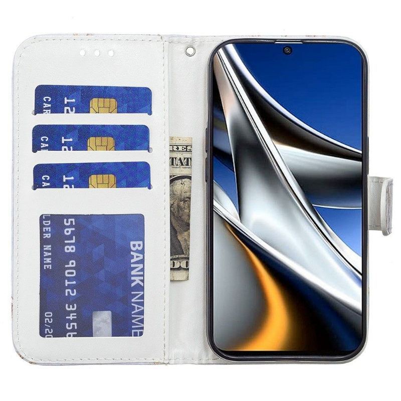 Etui Folio do Poco X4 Pro 5G Wzór Lamparta