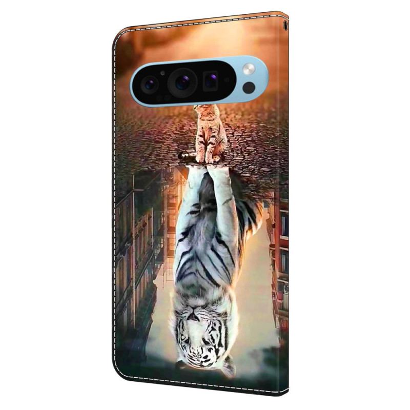 Etui Folio Do Google Pixel 9 Kot I Tygrys
