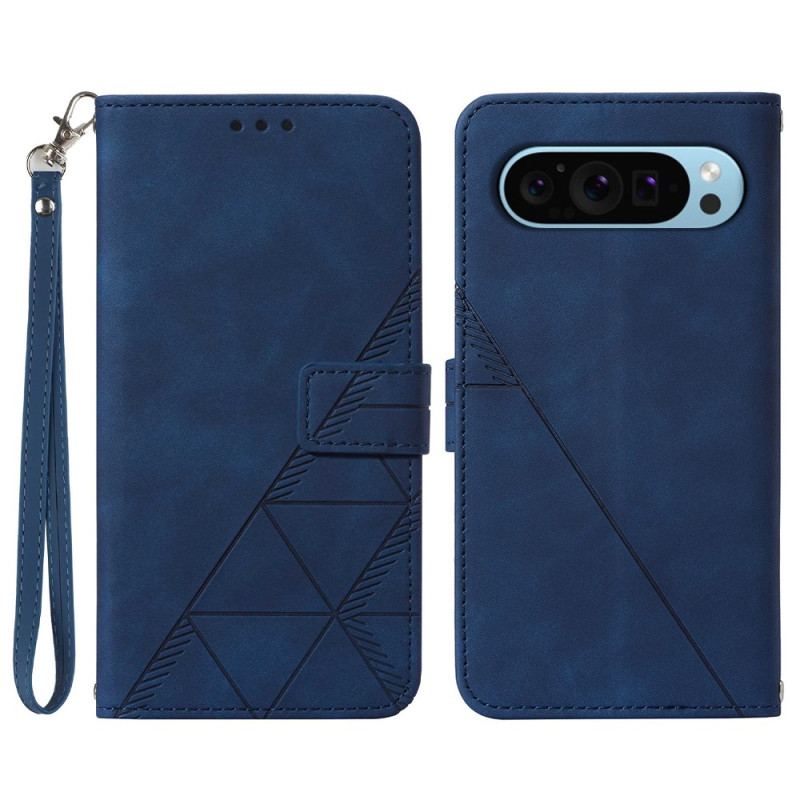 Etui Folio Google Pixel 9 Trójkąty Paska Etui Ochronne