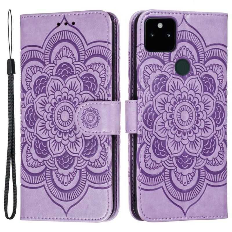 Etui Folio do Google Pixel 6 Obrzeża Pojedyncza Mandala