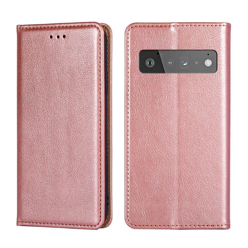 Etui Na Telefon do Google Pixel 6 Classic Etui Folio Czysta Sztuczna Skóra