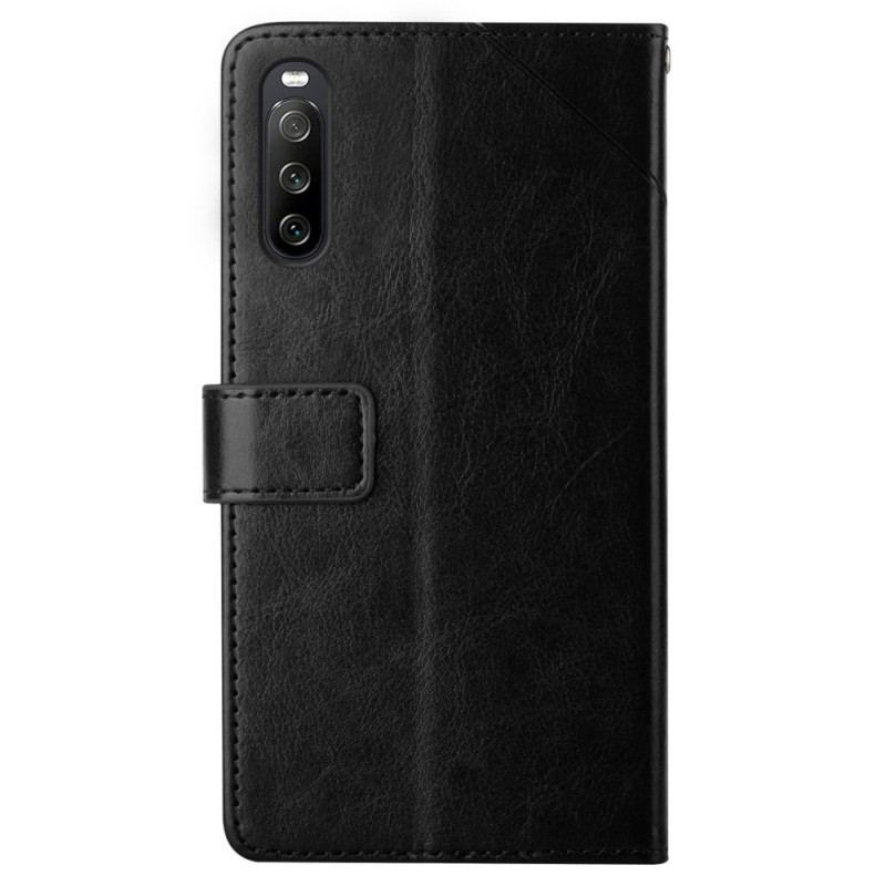 Skórzany Futerał Sony Xperia 10 Vi Etui Na Telefon Konstrukcja Paska Y