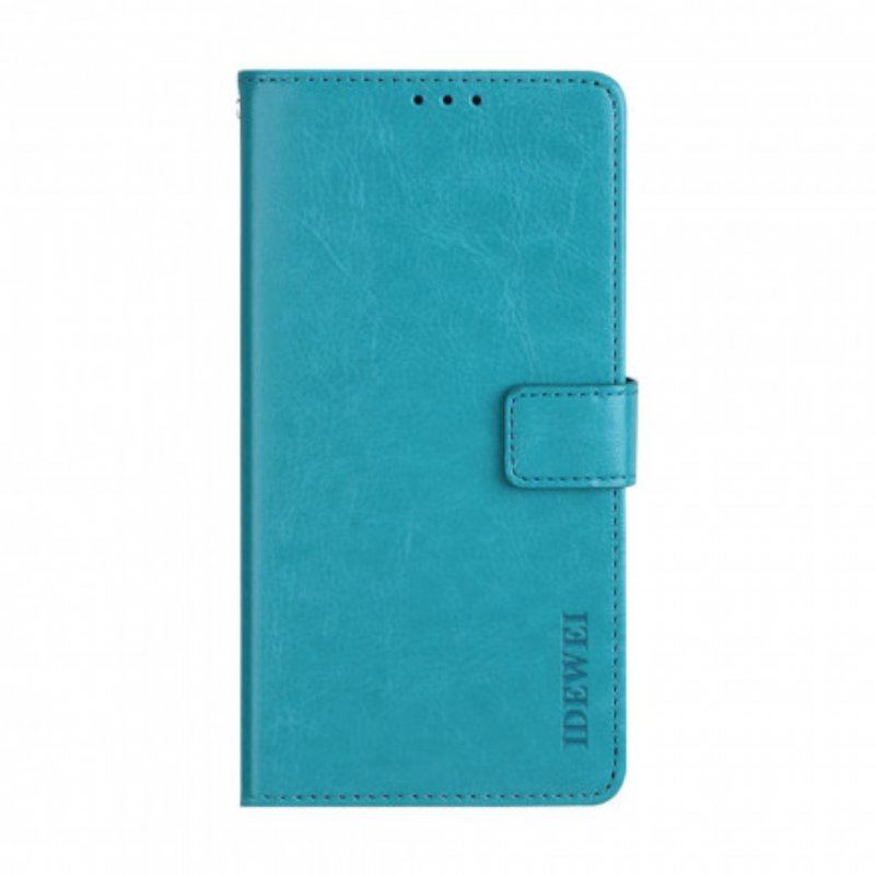 Obudowa Etui Na Telefon do Oppo A15 Imitacja Skóry Idewei