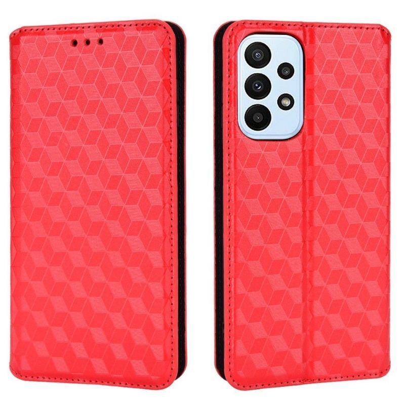 Etui Folio do Samsung Galaxy M23 5G Skórzany Futerał Geometria Projektu