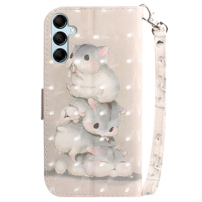 Etui Folio Do Samsung Galaxy A15 Chomiki Z Paskiem
