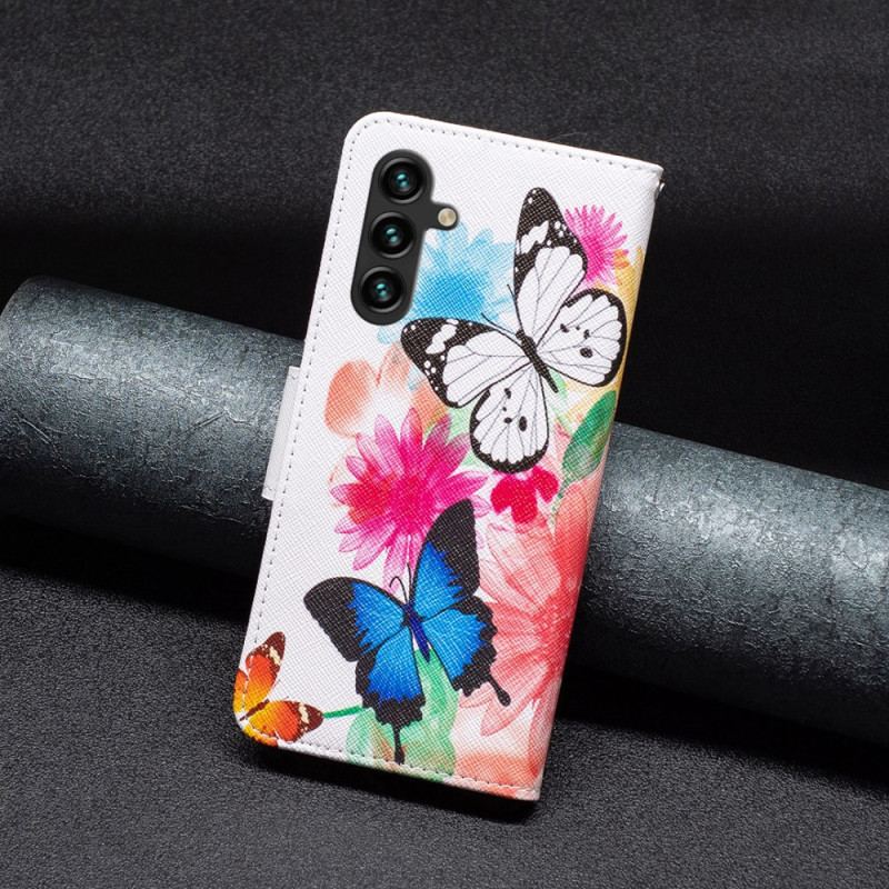 Etui Folio Do Samsung Galaxy A15 Dwa Motyle