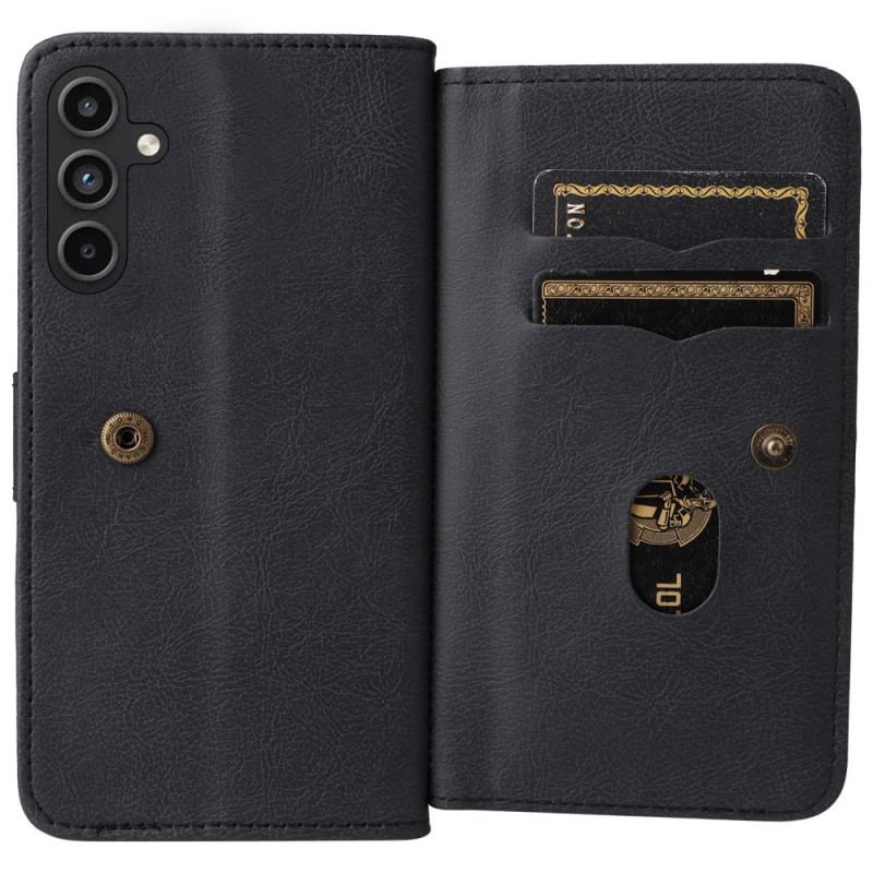 Etui Folio Samsung Galaxy A15 10 Posiadaczy Kart Etui Ochronne