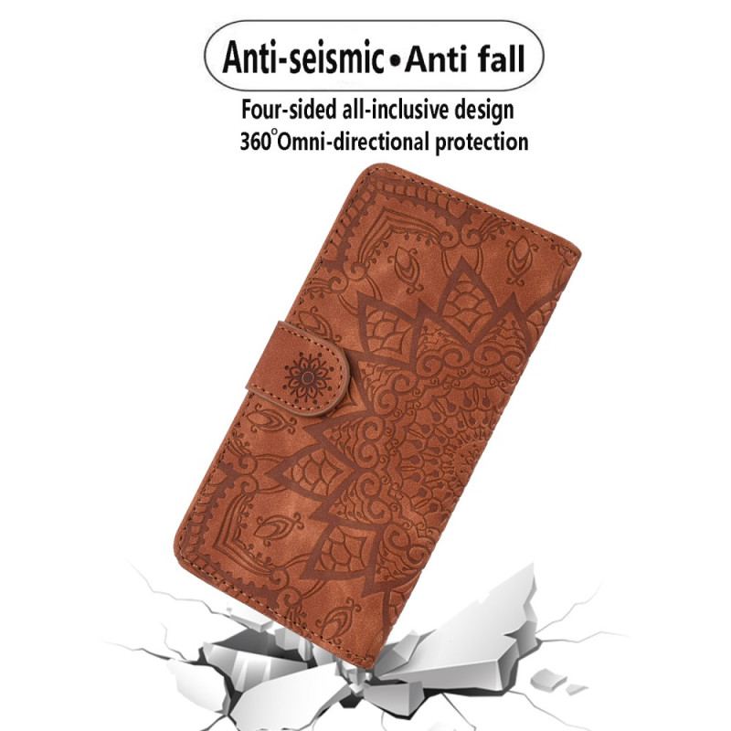 Etui Folio Samsung Galaxy A15 Drukowana Mandala Z Paskiem