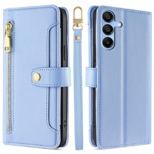 Etui Folio Samsung Galaxy A15 Smycz I Pasek Na Ramię