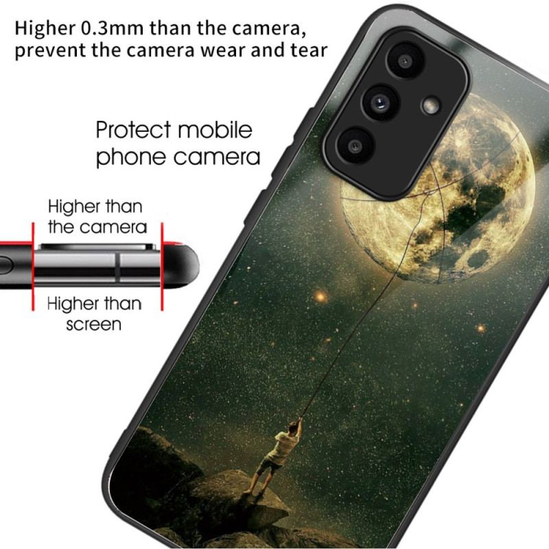 Etui Samsung Galaxy A15 Szkło Hartowane CZłowiek I Księżyc Etui Ochronne