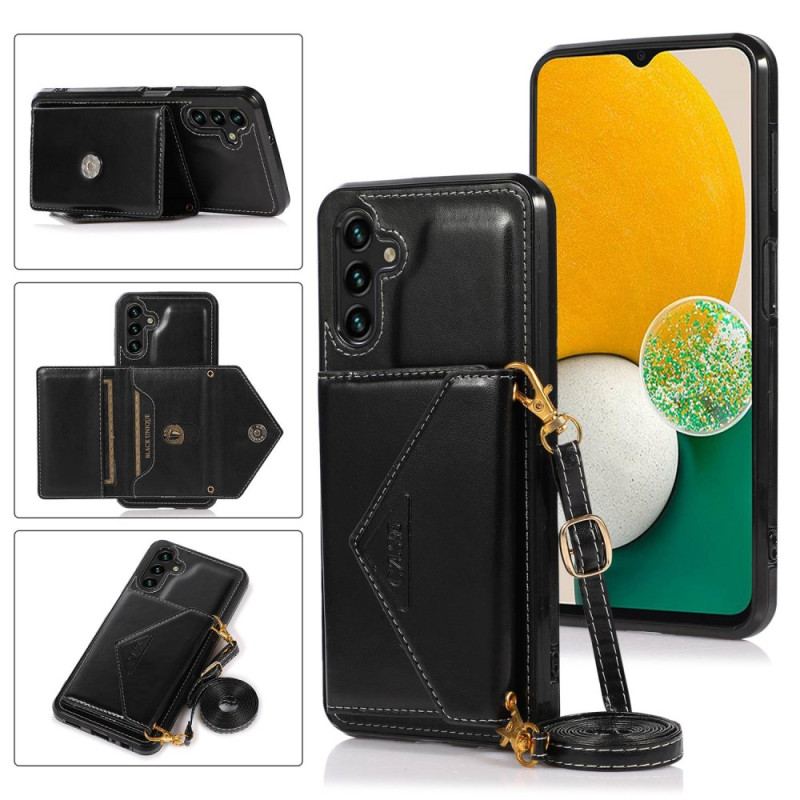 Futerały Samsung Galaxy A15 Etui Na Telefon Etui Na Karty I Pasek Na Ramię