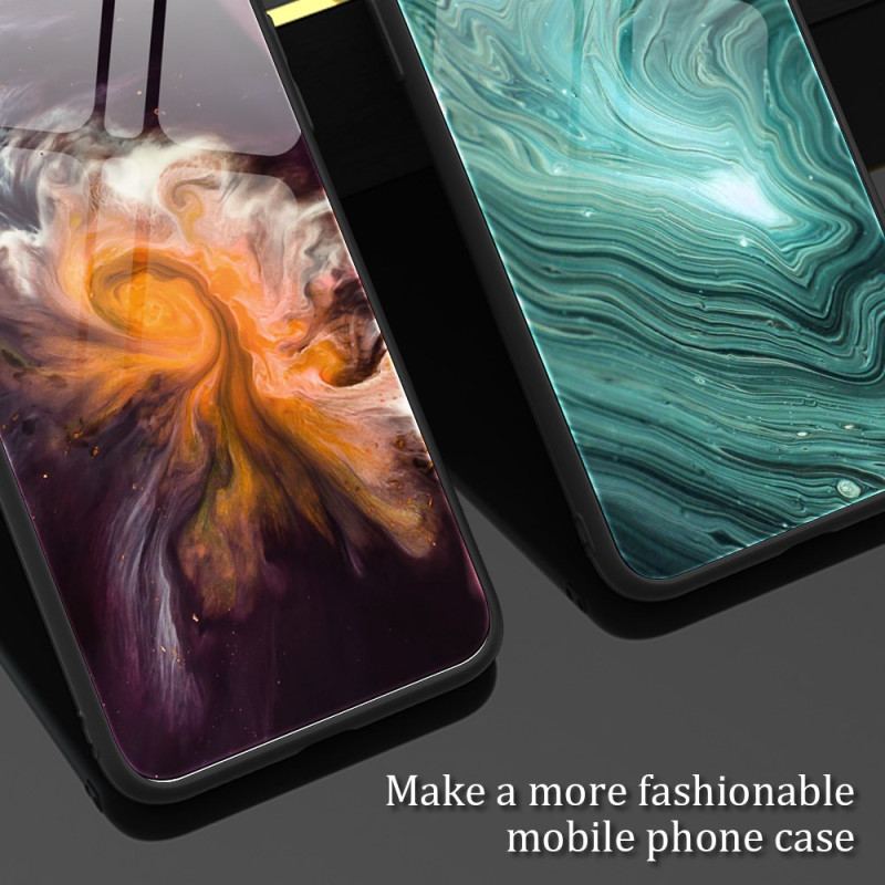 Futerały Samsung Galaxy A15 Etui Na Telefon Szkło Hartowane W Stylu Marmuru