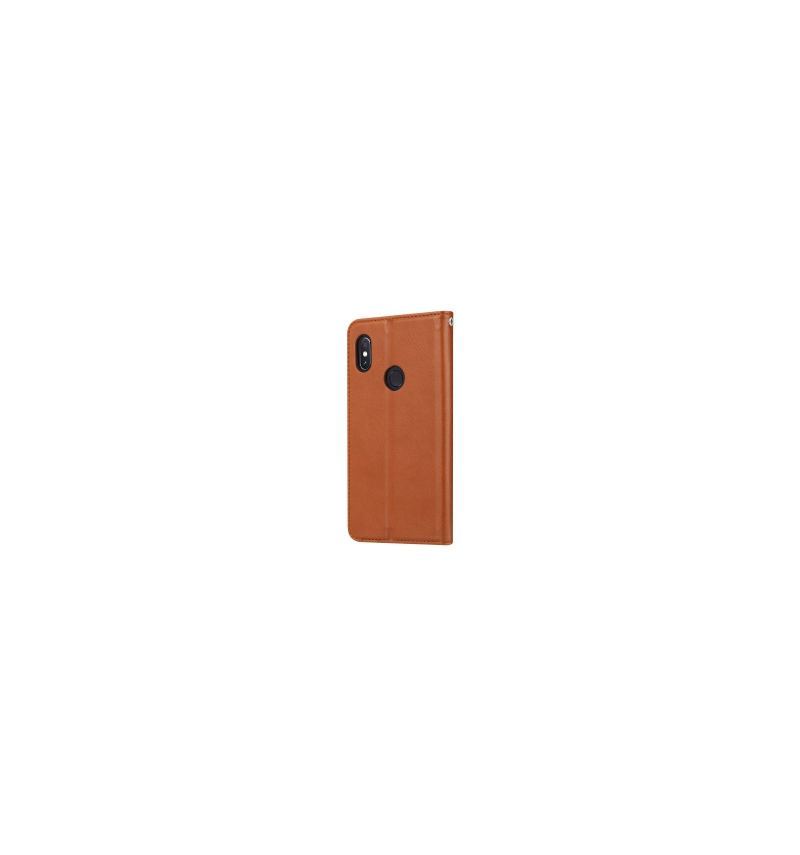 Etui Folio do Xiaomi Redmi Note 6 Pro Portfel Skórzany Pokrowiec Na Stojak