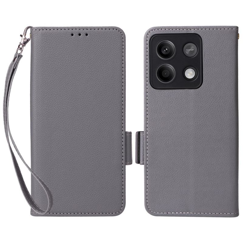 Etui Folio Poco X6 5g Klasyczny Z Paskiem