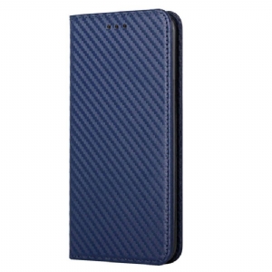 Etui Na Telefon do Xiaomi 12T / 12T Pro Etui Folio Włókno Węglowe Ze Smyczą