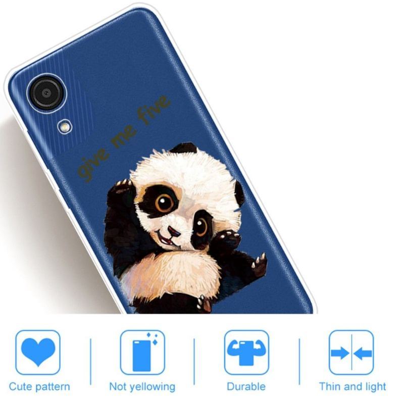 Etui do Samsung Galaxy A03 Core Anti-fall Panda „daj Mi Pięć”
