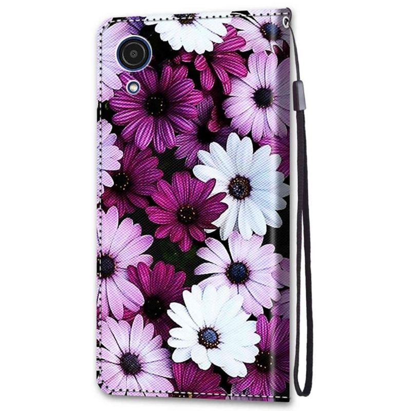 Etui Folio do Samsung Galaxy A03 Core Kolorowe Stokrotki
