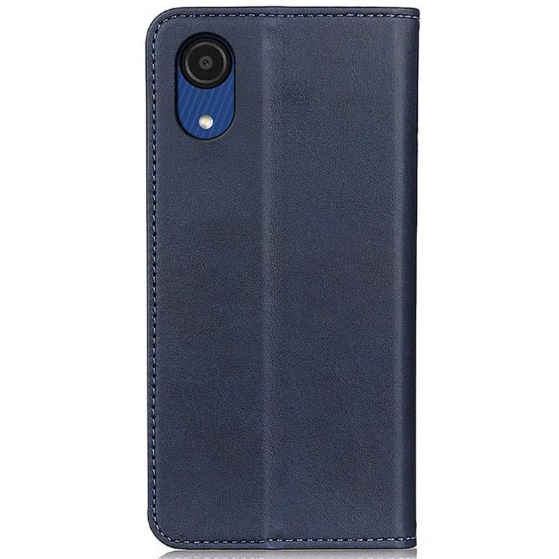 Etui Folio do Samsung Galaxy A03 Core Obrzeża Skórzany Futerał Simone Flip Aged Faux Leather