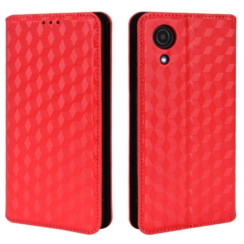 Etui Folio do Samsung Galaxy A03 Core Skórzany Futerał Geometria Projektu