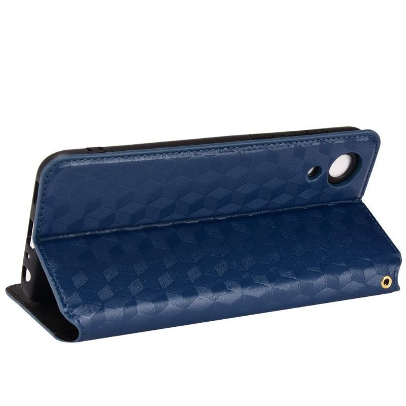 Etui Folio do Samsung Galaxy A03 Core Skórzany Futerał Geometria Projektu