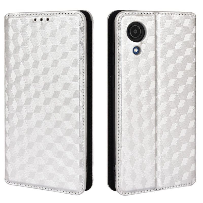 Etui Folio do Samsung Galaxy A03 Core Skórzany Futerał Geometria Projektu