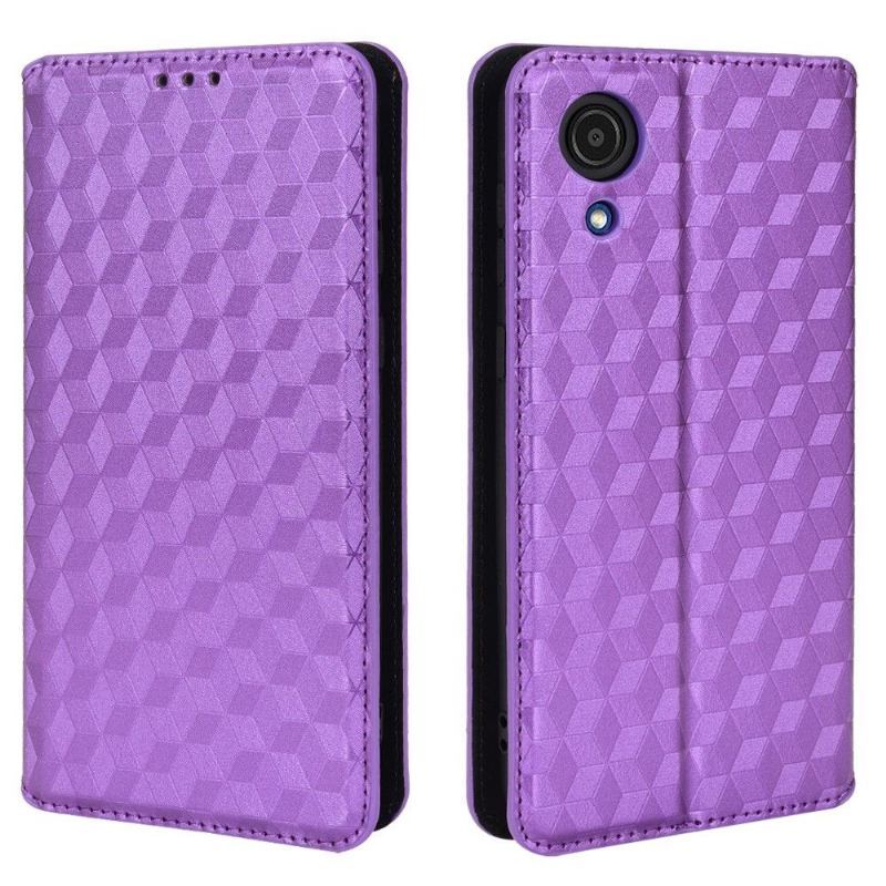 Etui Folio do Samsung Galaxy A03 Core Skórzany Futerał Geometria Projektu