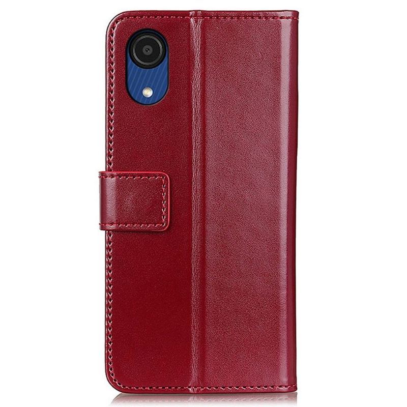 Etui Folio do Samsung Galaxy A03 Core Skórzany Futerał Melody Faux Leather Folio