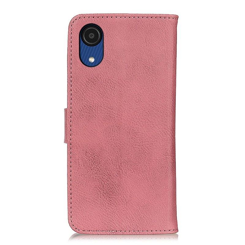 Skórzany Futerał do Samsung Galaxy A03 Core Anti-fall Khazneh Etui Na Karty Z Efektem Skóry