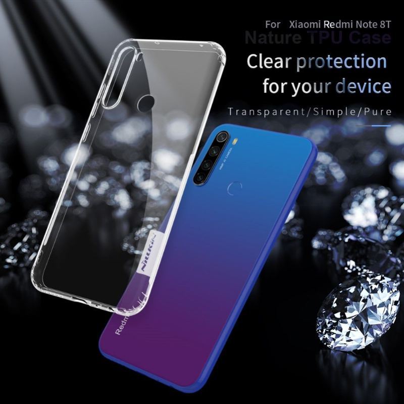 Etui do Xiaomi Redmi Note 8T Anti-fall Przezroczysta Natura W Żelu