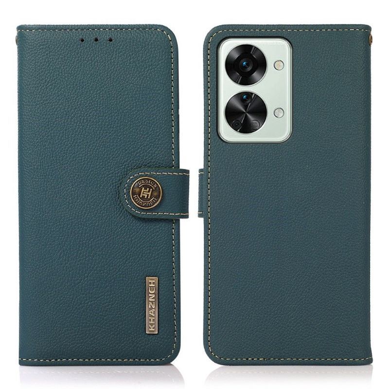Etui Folio do OnePlus Nord 2T 5G Khazneh Klasyczna Skóra
