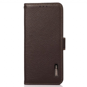 Etui Folio do OnePlus Nord 2T 5G Skóra Liczi Khazneh Rfid