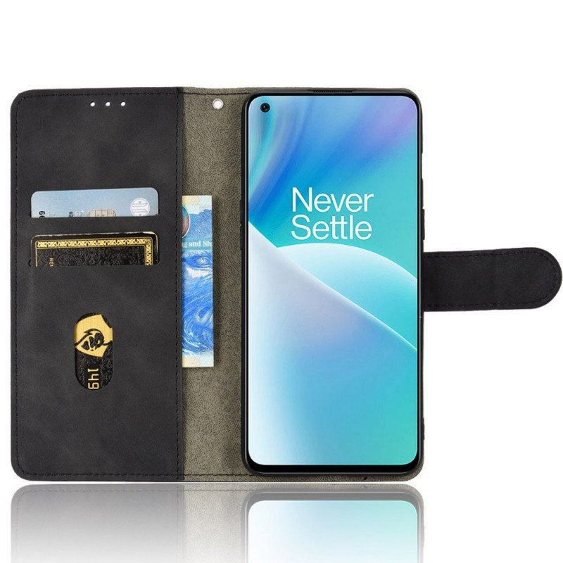 Etui Folio do OnePlus Nord 2T 5G z Łańcuch Imitacja Skóry Z Paskiem