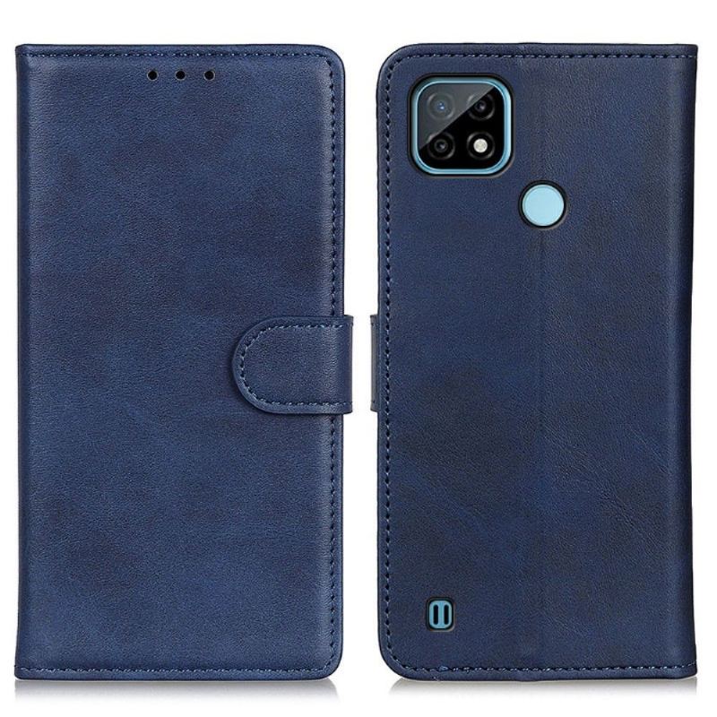 Etui Folio do Realme C21 Marius Efekt Matowej Skóry