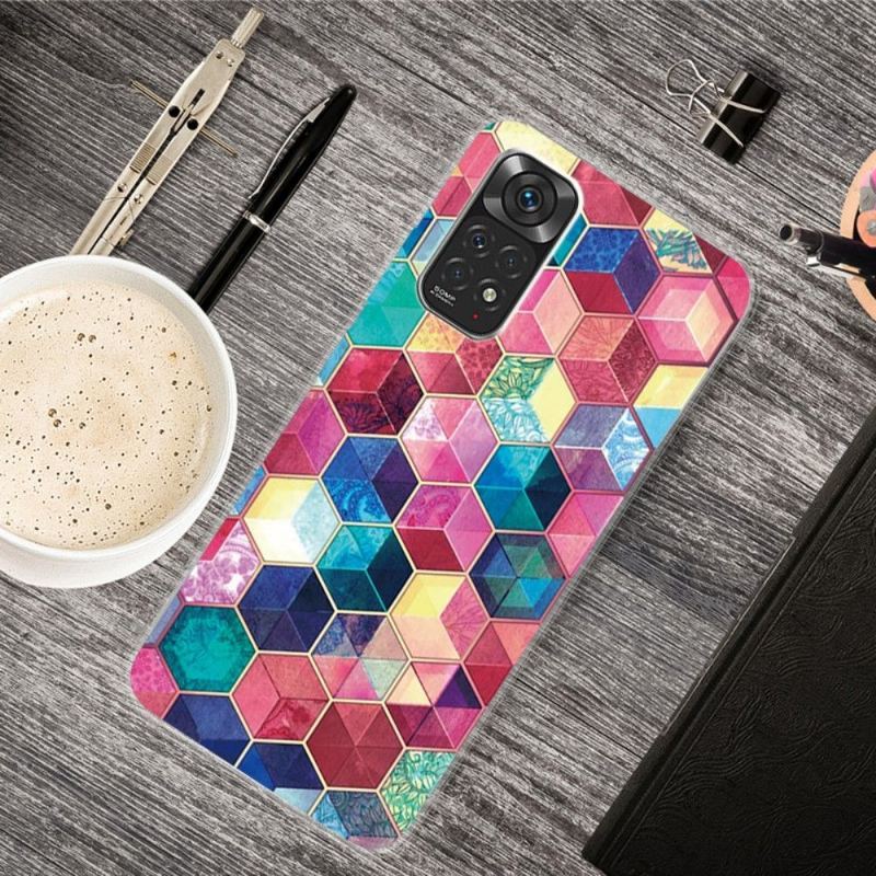 Etui do Xiaomi Redmi Note 11 / Note 11S Kolorowe Bloki
