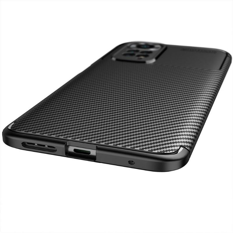 Futerały do Xiaomi Redmi Note 11 / Note 11S Obrzeża Styl Włókna Węglowego
