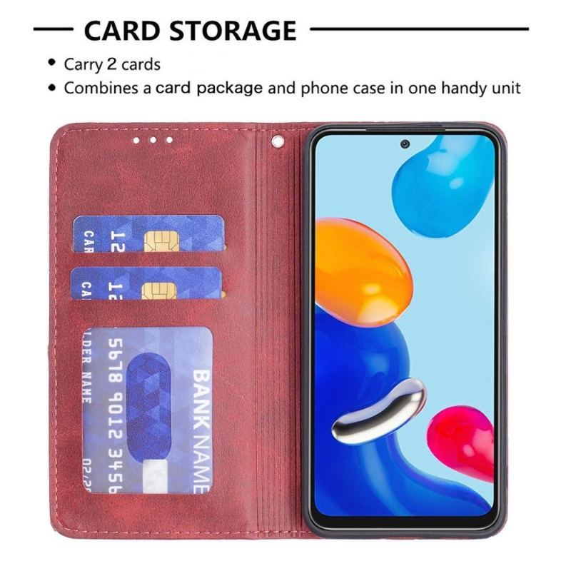 Skórzany Futerał do Xiaomi Redmi Note 11 / Note 11S Anti-fall Skórzane Etui Na Karty W Stylu Célinia