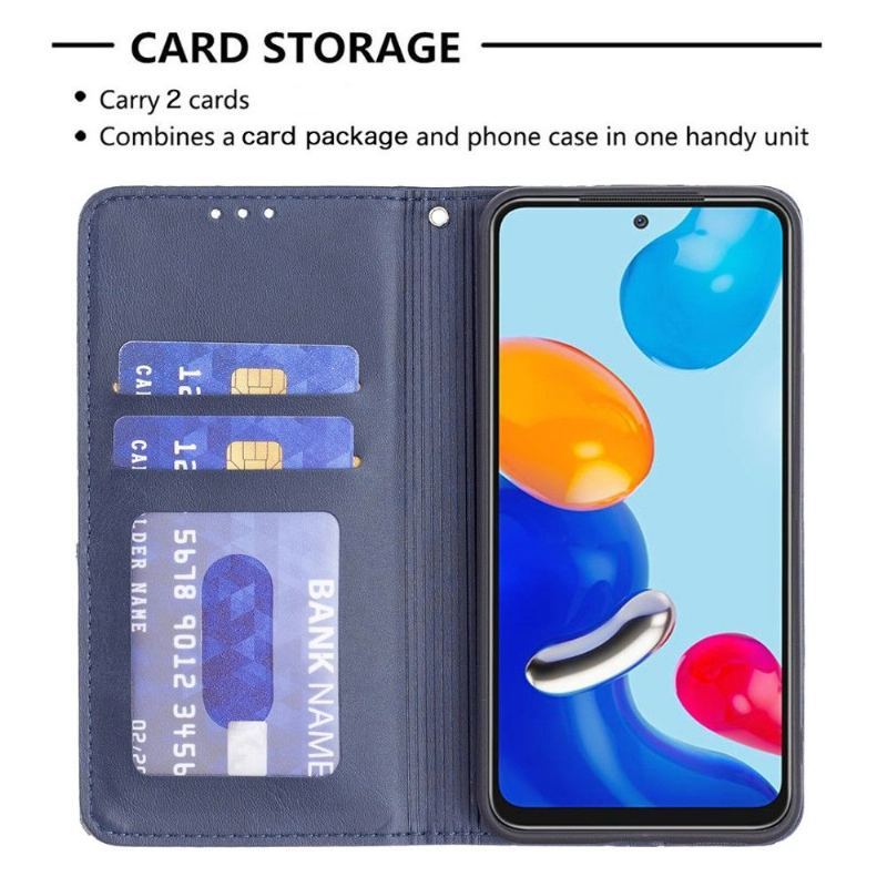 Skórzany Futerał do Xiaomi Redmi Note 11 / Note 11S Anti-fall Skórzane Etui Na Karty W Stylu Célinia