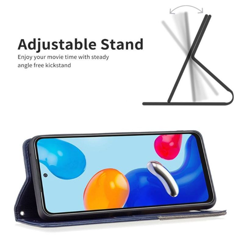 Skórzany Futerał do Xiaomi Redmi Note 11 / Note 11S Anti-fall Skórzane Etui Na Karty W Stylu Célinia