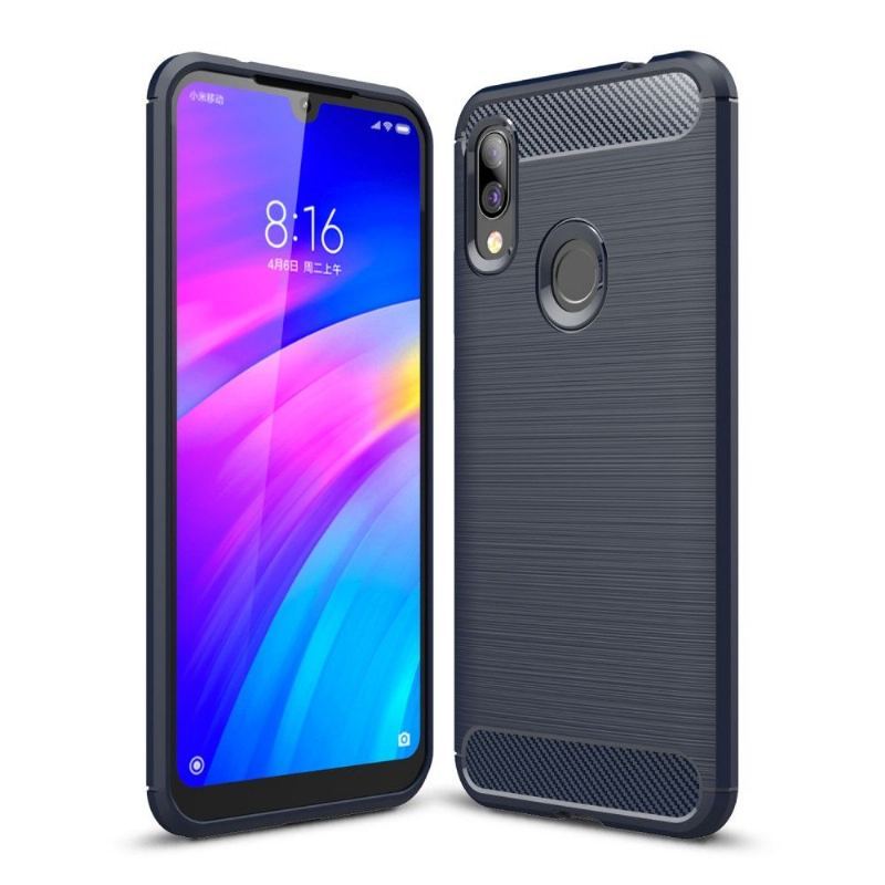 Futerały do Xiaomi Redmi 7 Carbon Brushed Gel
