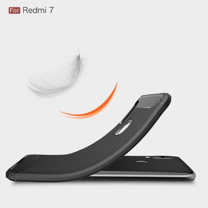 Futerały do Xiaomi Redmi 7 Carbon Brushed Gel