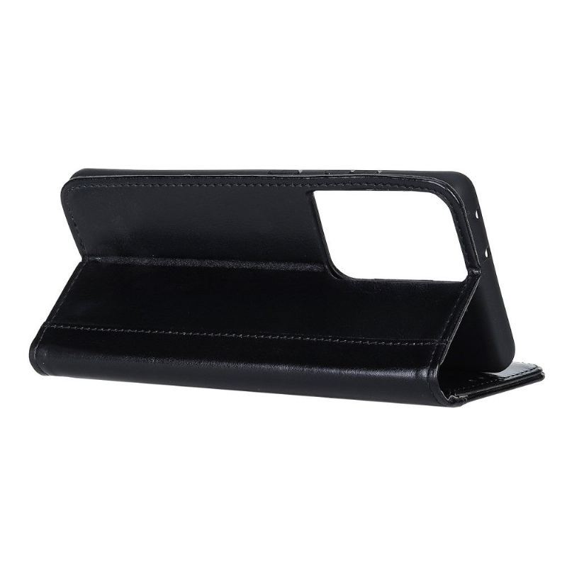 Etui Folio do Samsung Galaxy S21 Ultra 5G Classic Efekt Skóry Z Nitami