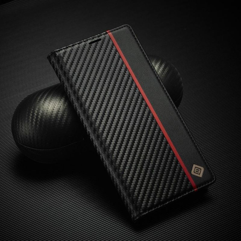 Obudowa Etui Na Telefon do Samsung Galaxy S21 Ultra 5G Efekt Skóry Z Włókna Węglowego - M2