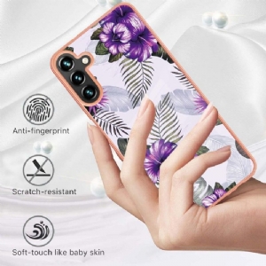 Etui do Samsung Galaxy A13 5G Biznes Egzotyczne Kwiaty
