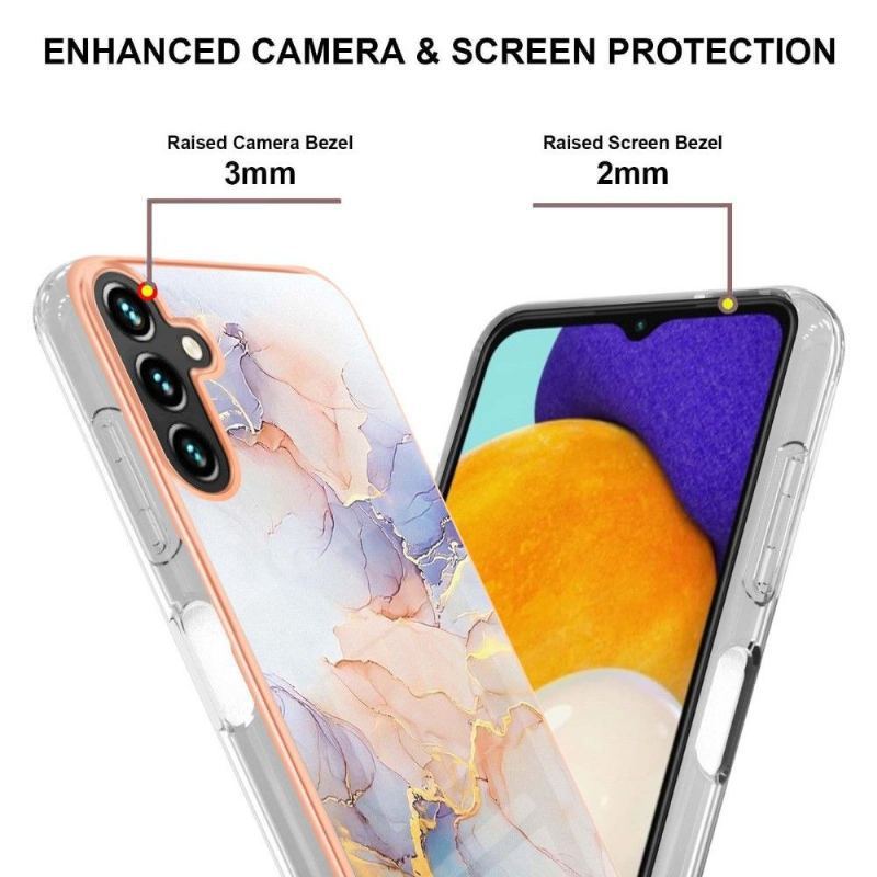 Etui do Samsung Galaxy A13 5G Classic Kolorowy Marmur