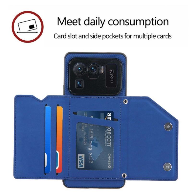 Etui do Xiaomi Mi 11 Ultra Biznes Aude Smycz Wieloprzedziałowa