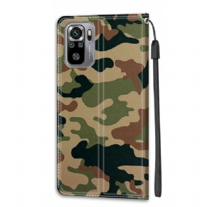 Etui Na Telefon Pokrowce do Xiaomi Redmi Note 10 4G / Note 10S Biznes Kobieta Kamuflaż